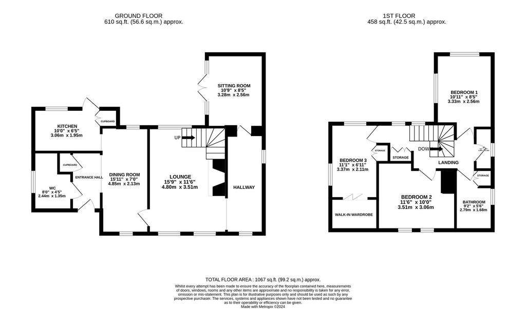 3 bedroom detached house for sale - floorplan