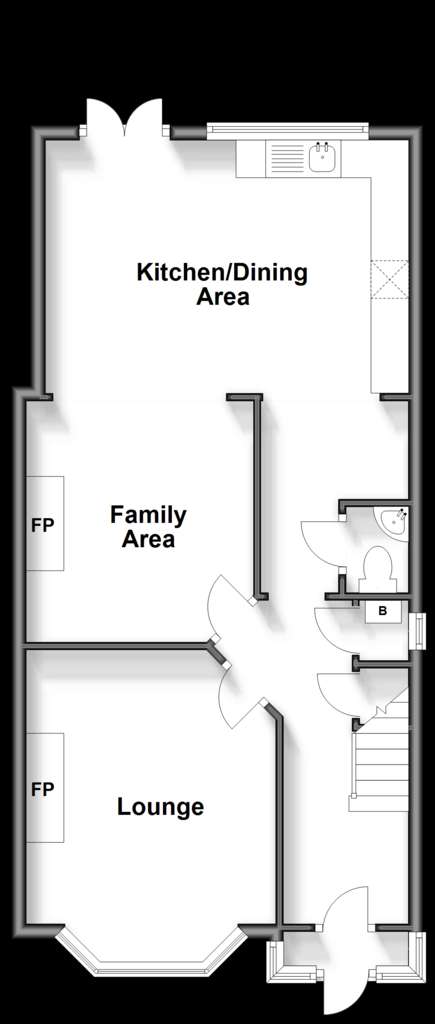 3 bedroom semi-detached house for sale - floorplan