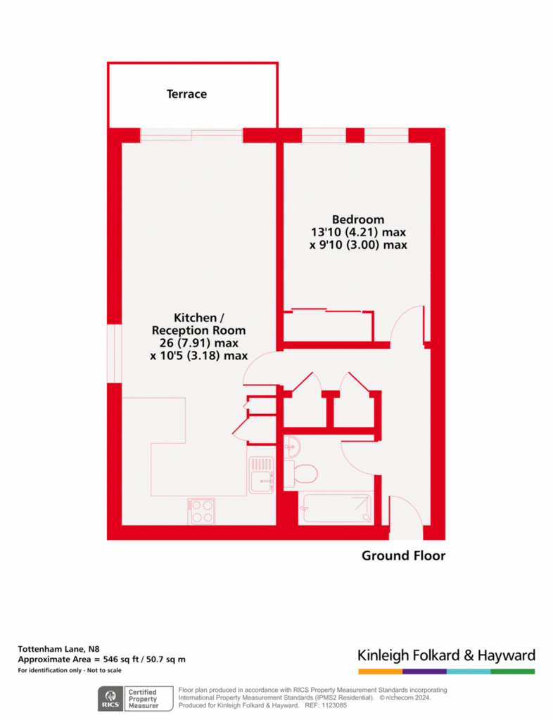 1 bedroom flat for sale - floorplan