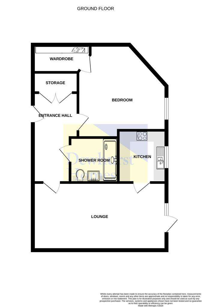 1 bedroom flat for sale - floorplan