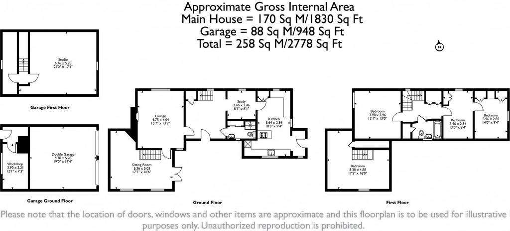 4 bedroom detached house for sale - floorplan