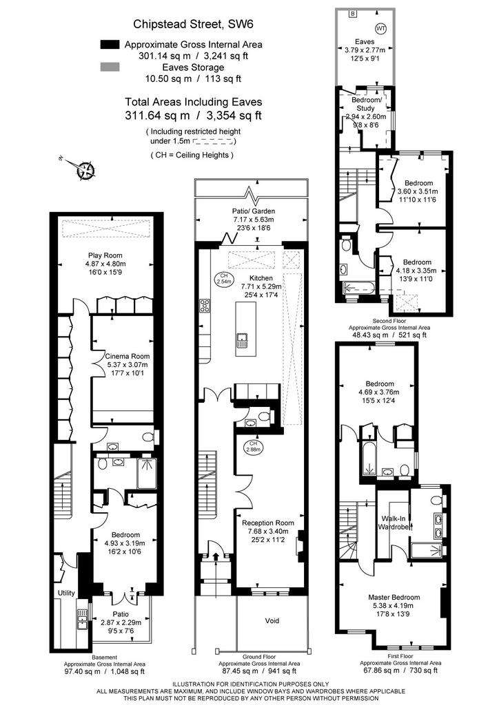 6 bedroom terraced house for sale - floorplan