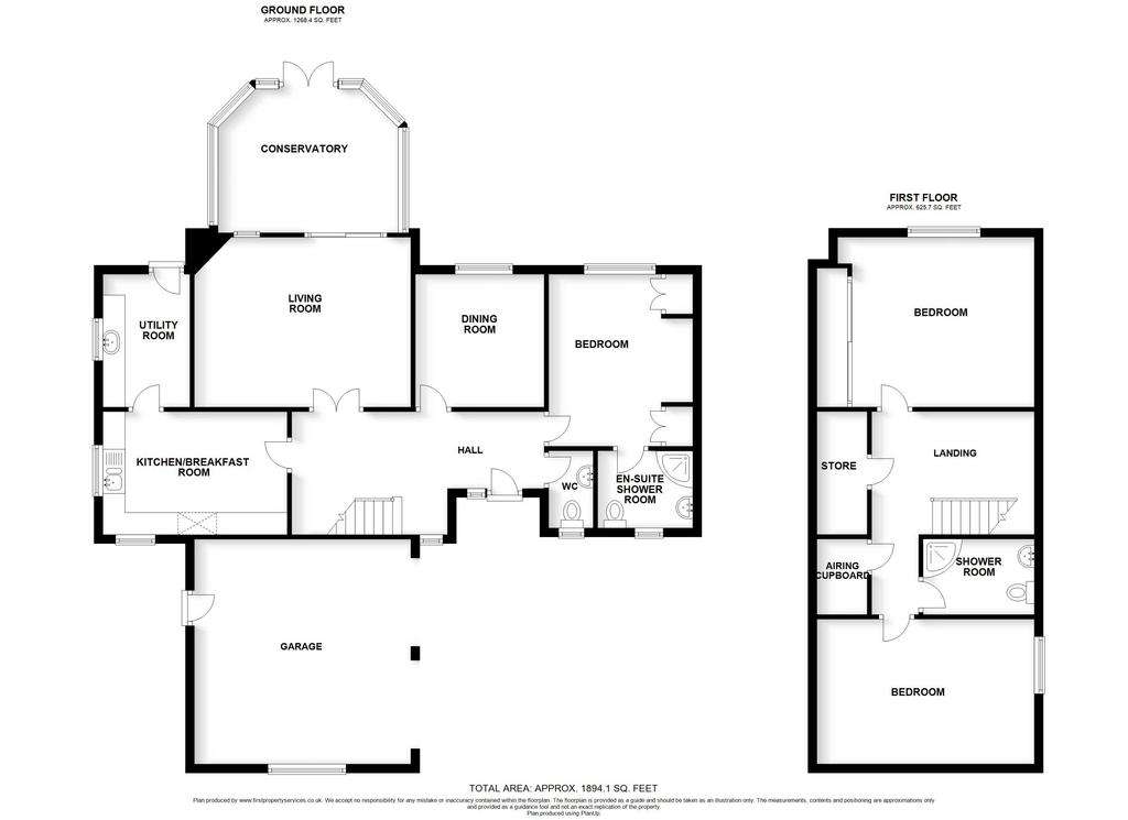 3 bedroom detached house for sale - floorplan