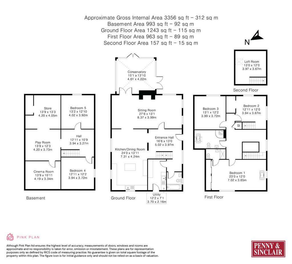 3 bedroom detached house to rent - floorplan