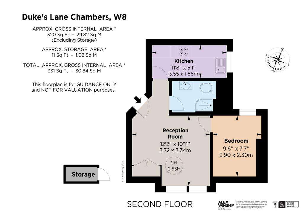 1 bedroom flat for sale - floorplan