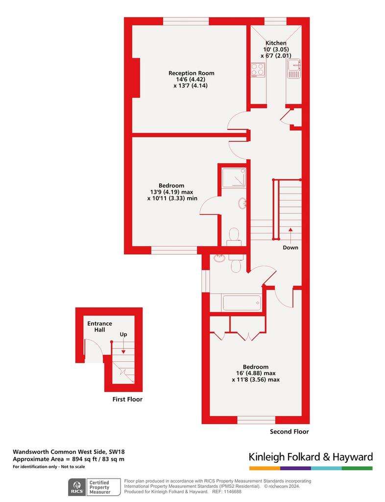 2 bedroom flat for sale - floorplan