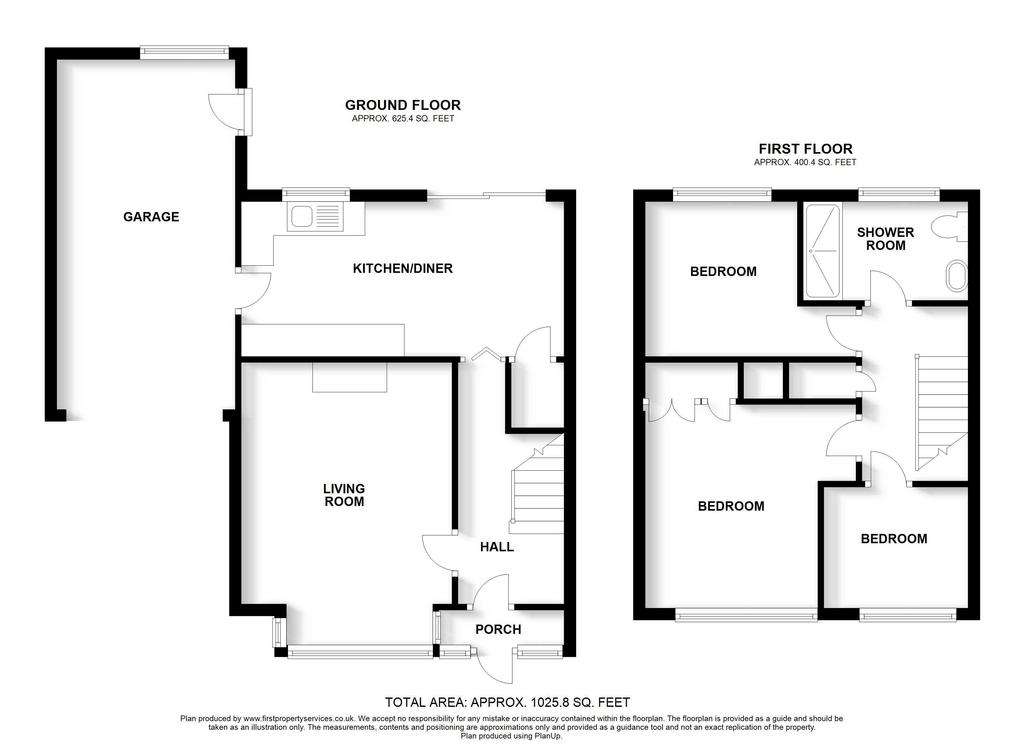 3 bedroom semi-detached house for sale - floorplan