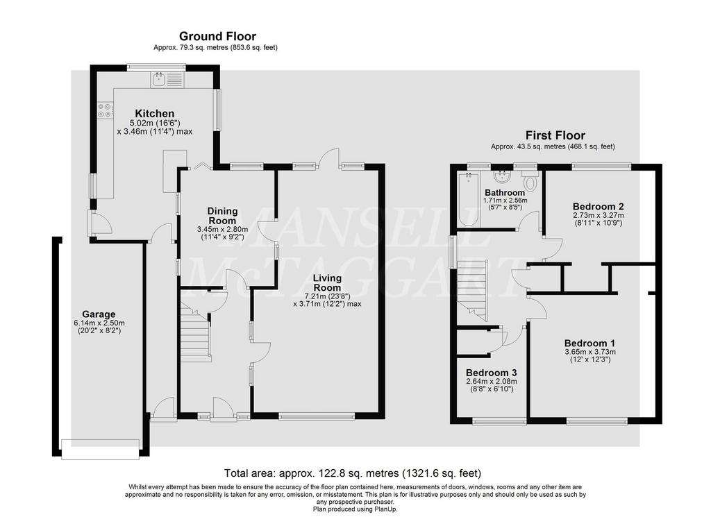 3 bedroom semi-detached house for sale - floorplan