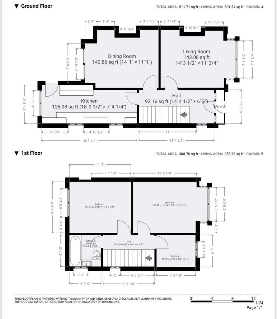 3 bedroom semi-detached house for sale - floorplan