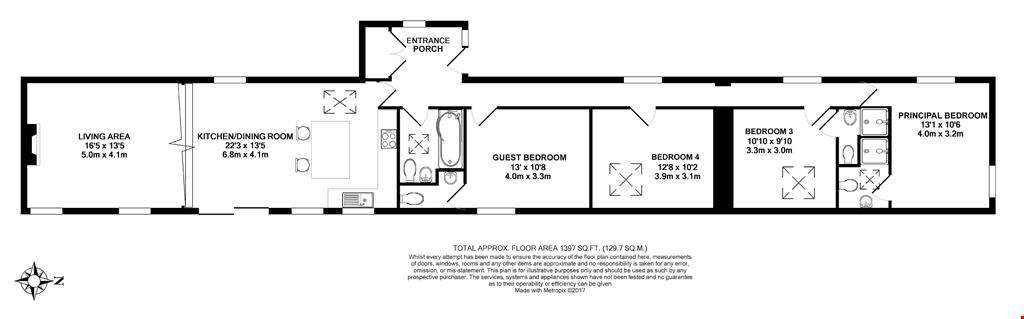 4 bedroom barn conversion for sale - floorplan