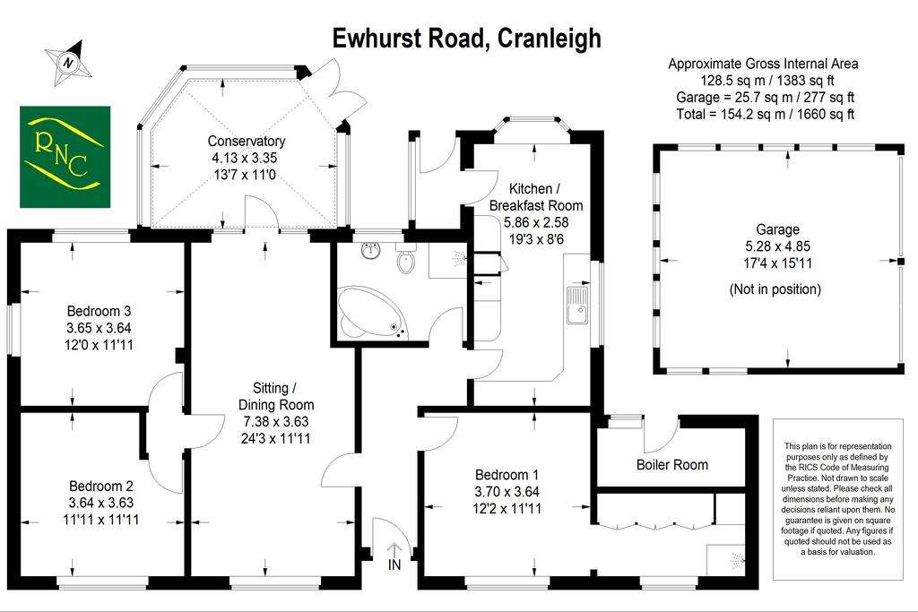 3 bedroom detached bungalow for sale - floorplan