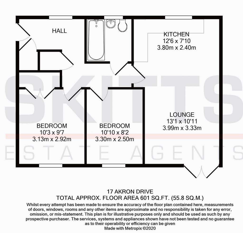 2 bedroom flat for sale - floorplan