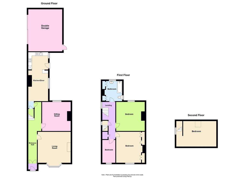 4 bedroom terraced house for sale - floorplan