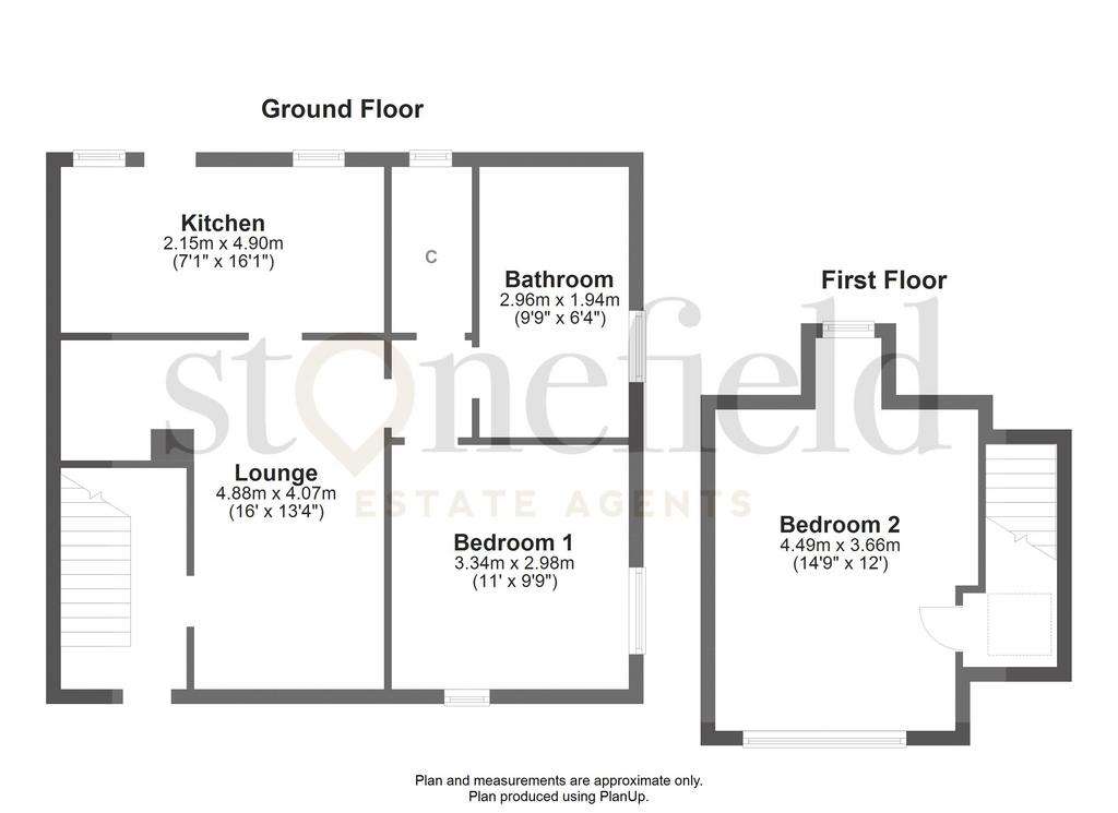 2 bedroom cottage for sale - floorplan