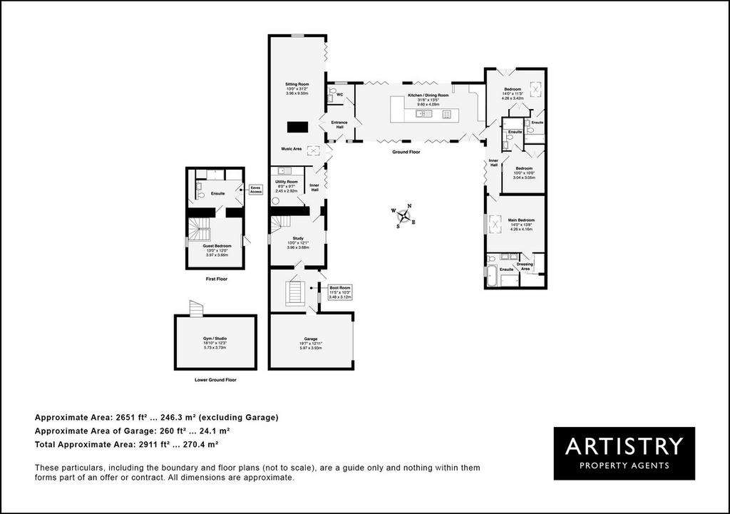 4 bedroom barn conversion for sale - floorplan