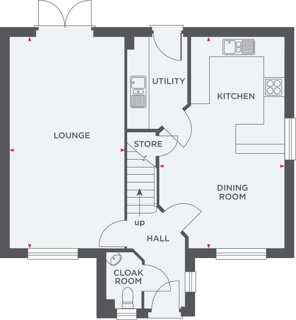 4 bedroom semi-detached house for sale - floorplan