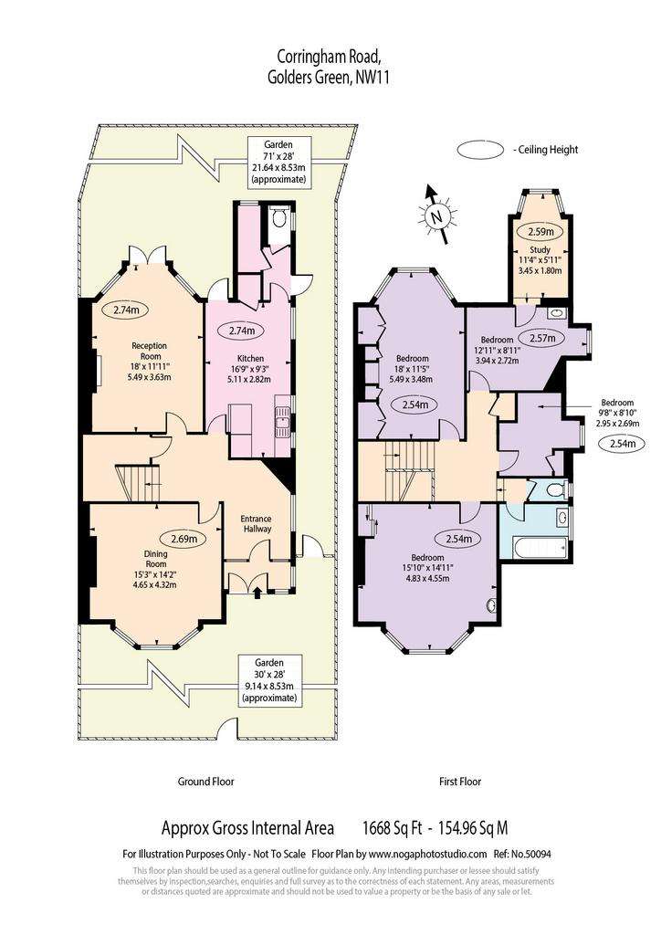 4 bedroom semi-detached house for sale - floorplan