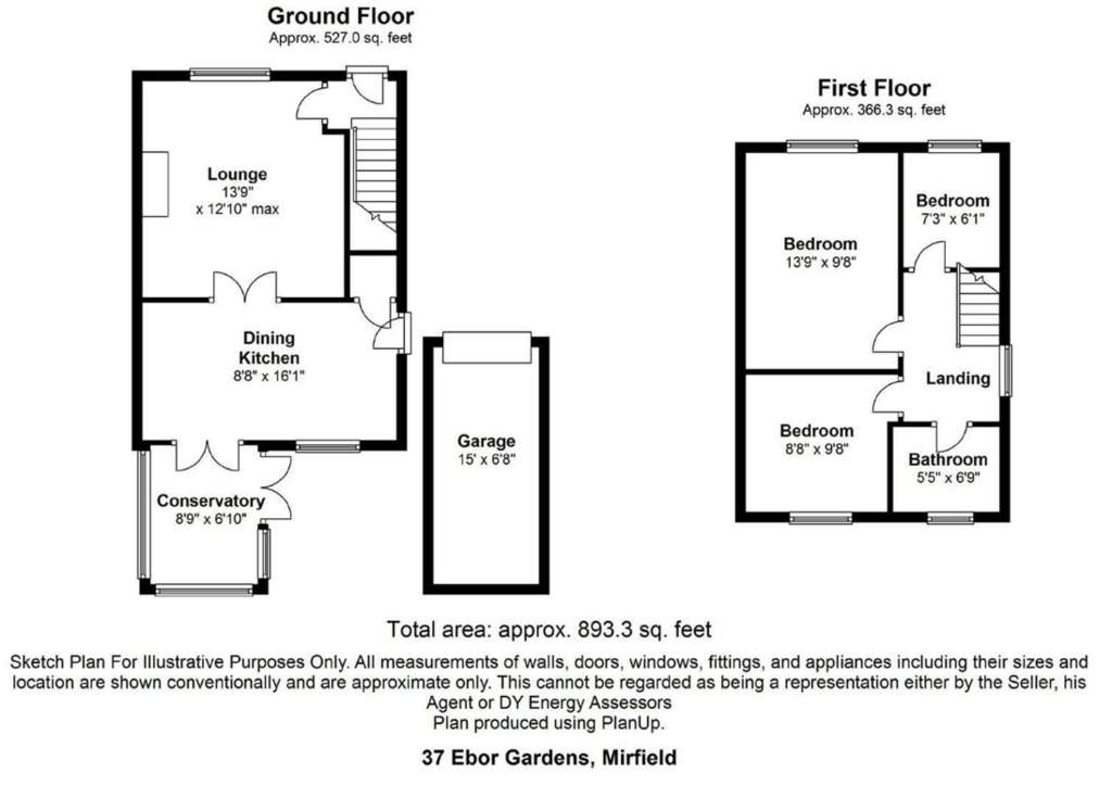 3 bedroom detached house for sale - floorplan