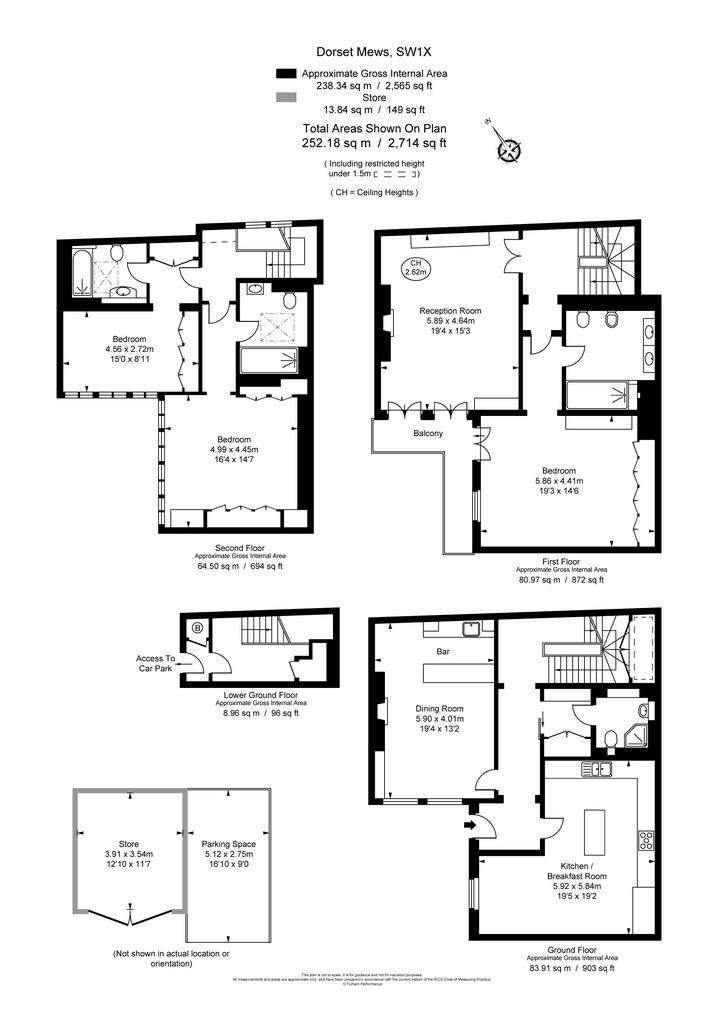 3 bedroom mews house to rent - floorplan