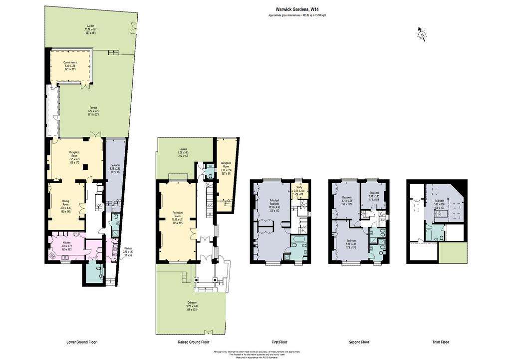 6 bedroom end of terrace house to rent - floorplan