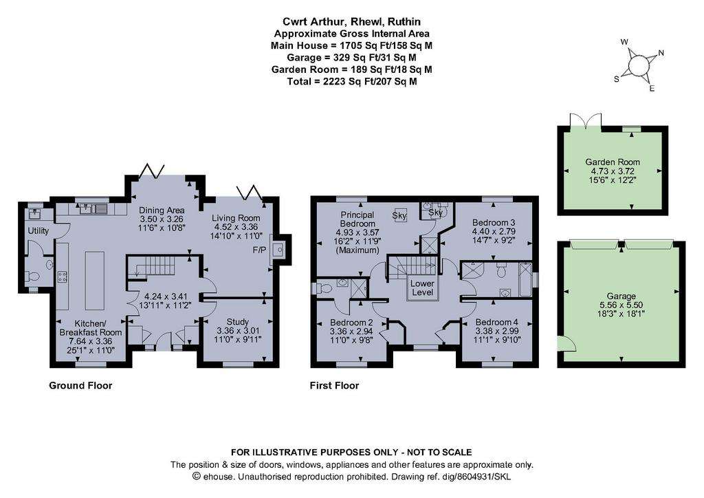 4 bedroom detached house for sale - floorplan