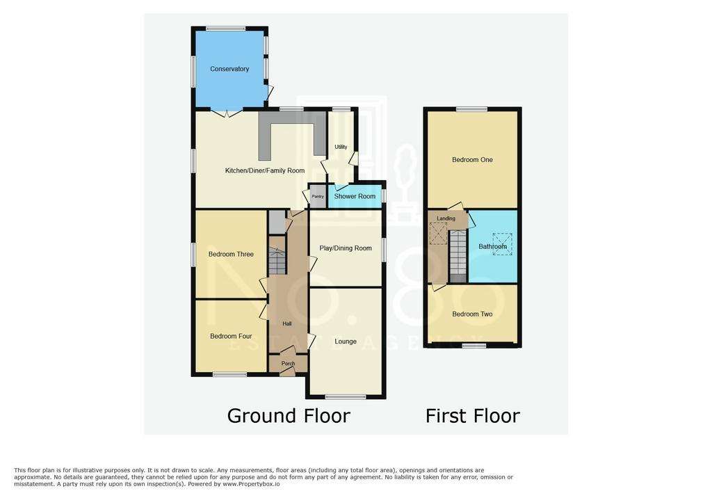 4 bedroom bungalow for sale - floorplan