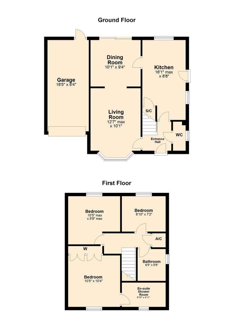 3 bedroom link-detached house for sale - floorplan