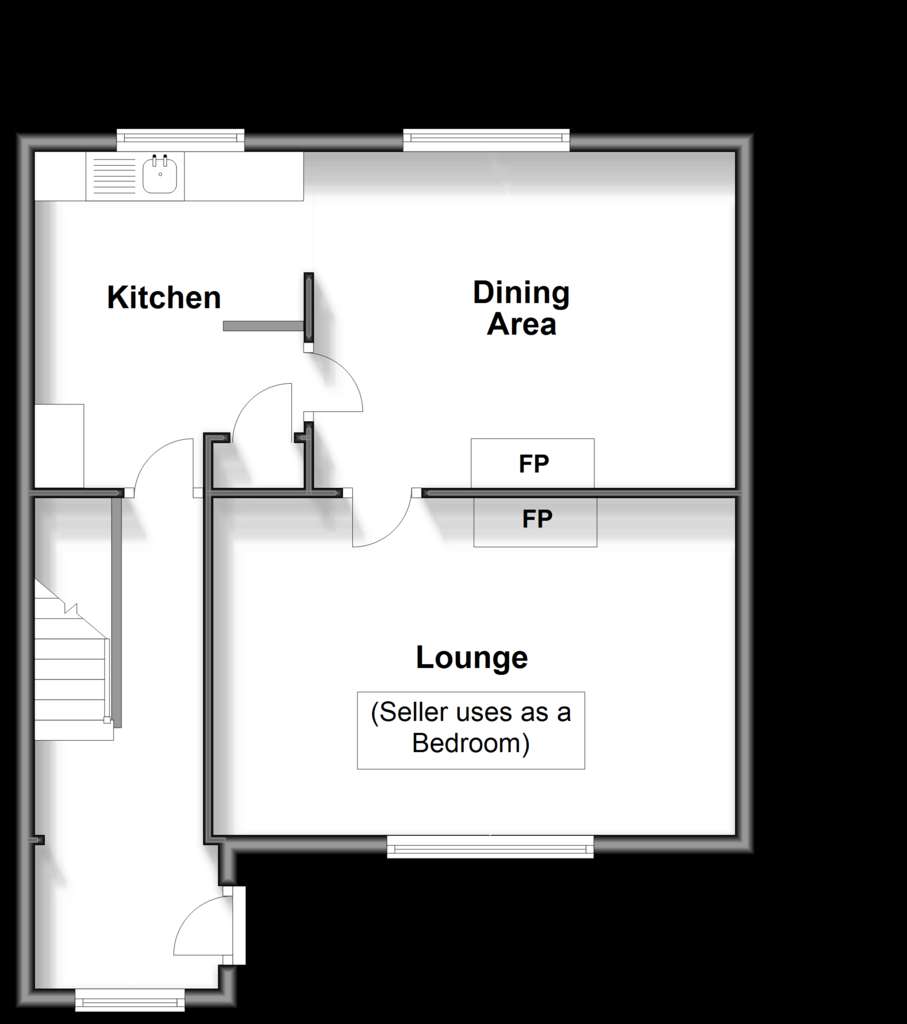 3 bedroom semi-detached house for sale - floorplan