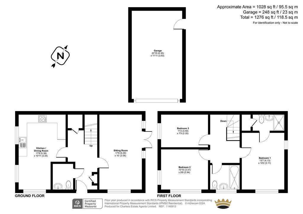 3 bedroom detached house for sale - floorplan