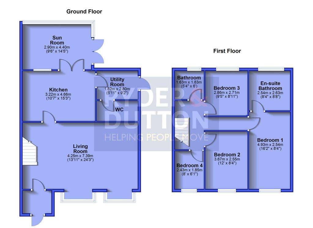 4 bedroom link-detached house for sale - floorplan