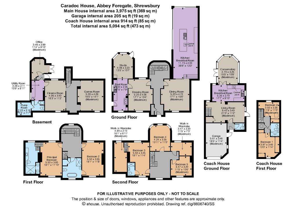 5 bedroom detached house for sale - floorplan