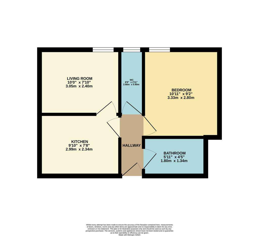 1 bedroom flat for sale - floorplan