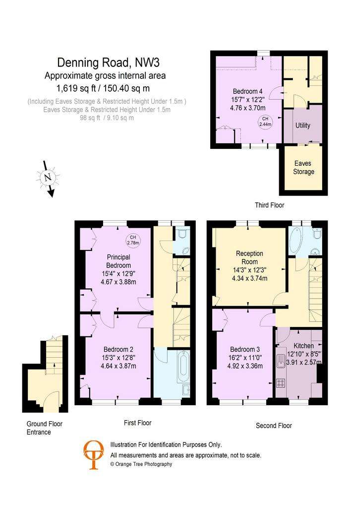 4 bedroom maisonette for sale - floorplan