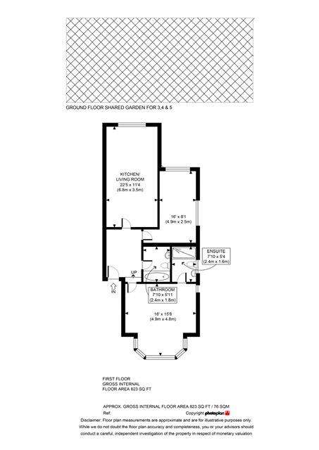 2 bedroom flat to rent - floorplan