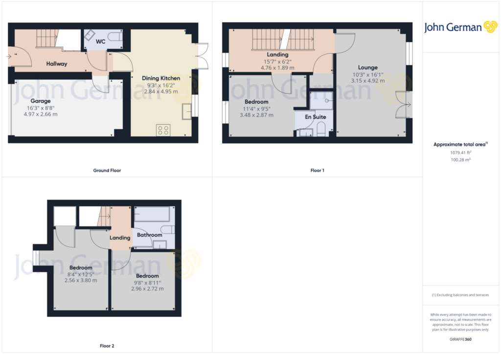 3 bedroom semi-detached house for sale - floorplan