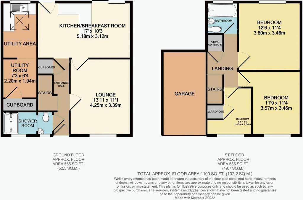 3 bedroom semi-detached house for sale - floorplan