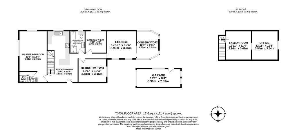 3 bedroom detached bungalow for sale - floorplan