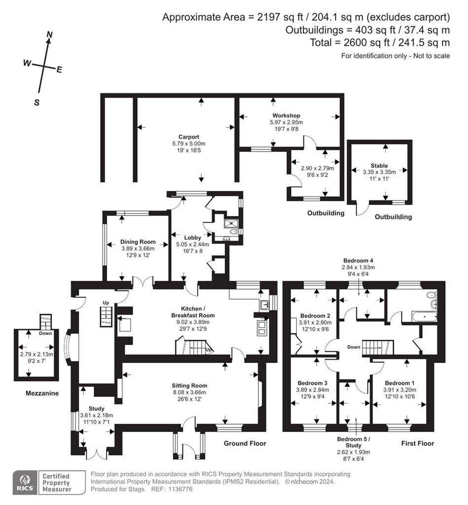 5 bedroom detached house for sale - floorplan