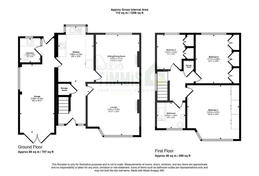 3 bedroom semi-detached house for sale - floorplan