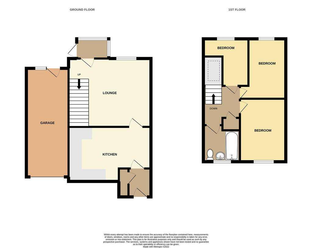 3 bedroom end of terrace house for sale - floorplan