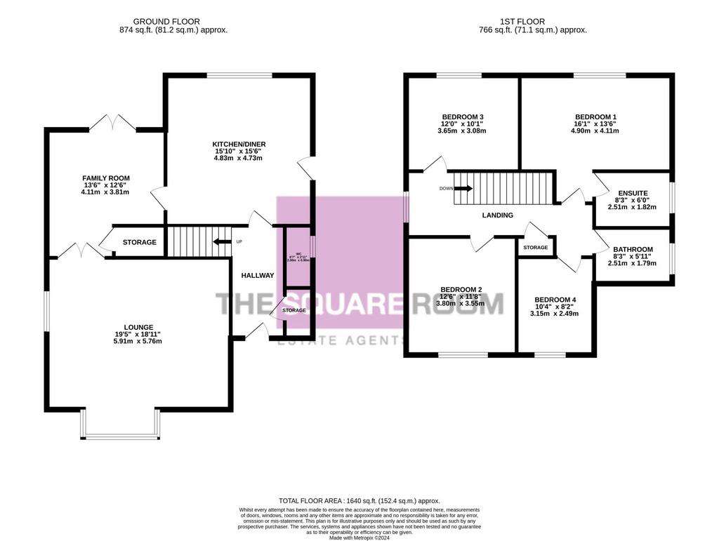 4 bedroom detached house for sale - floorplan