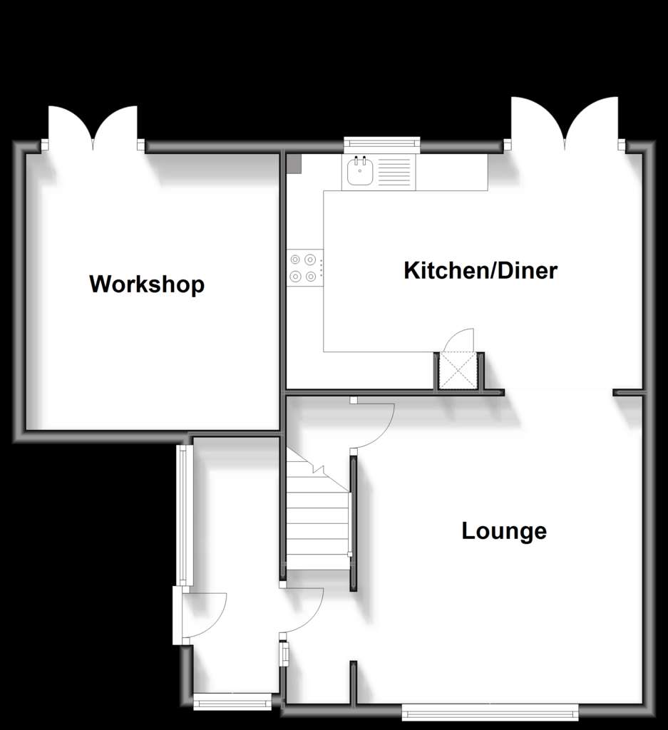 3 bedroom semi-detached house for sale - floorplan