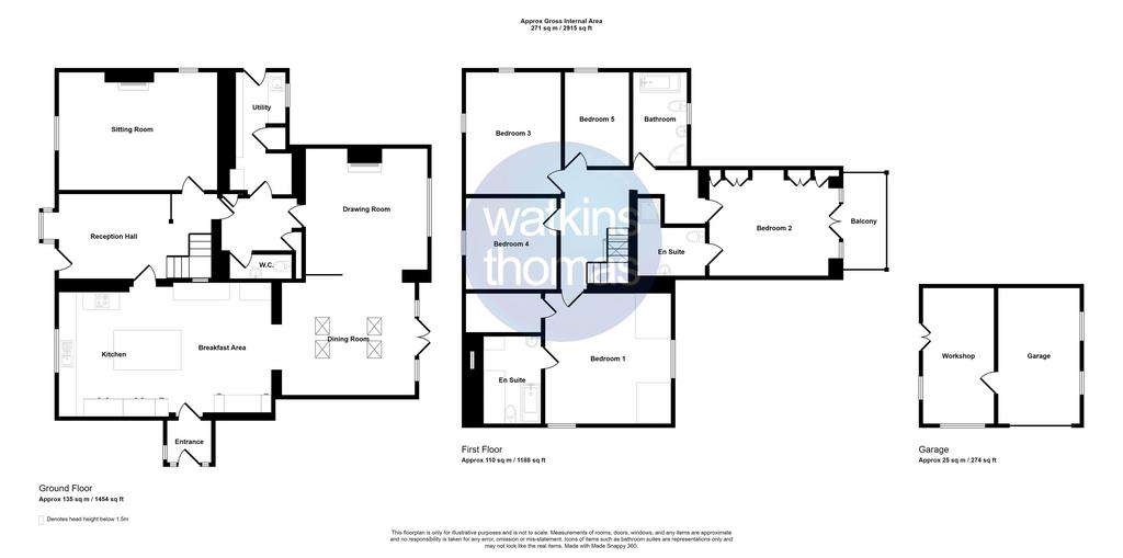 5 bedroom detached house for sale - floorplan