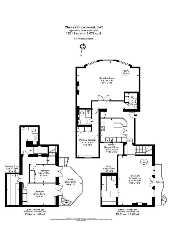 3 bedroom flat to rent - floorplan