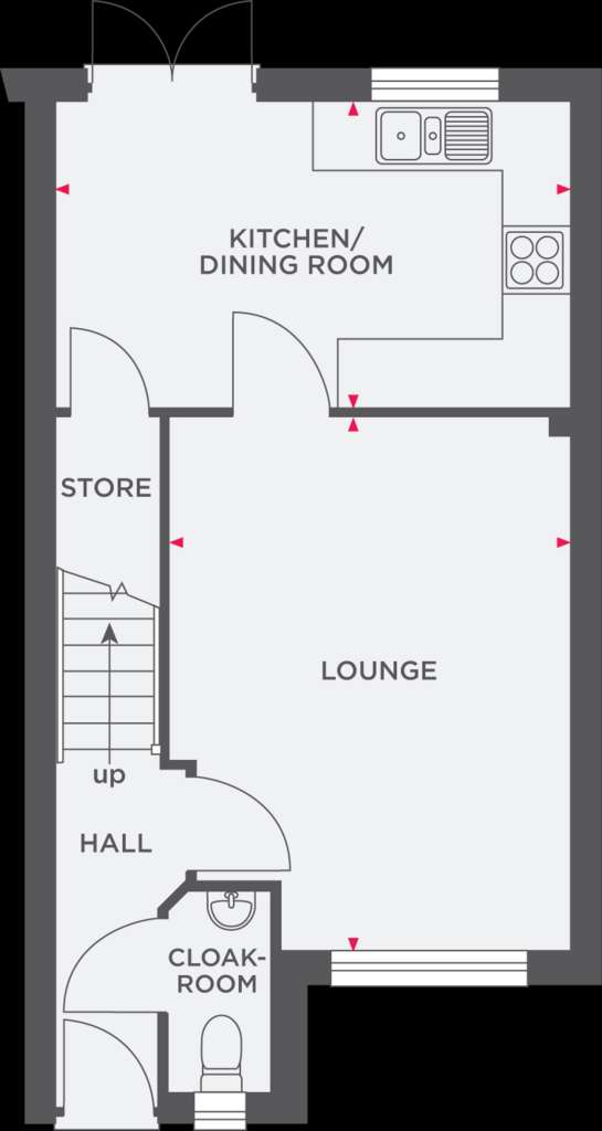 3 bedroom semi-detached house for sale - floorplan