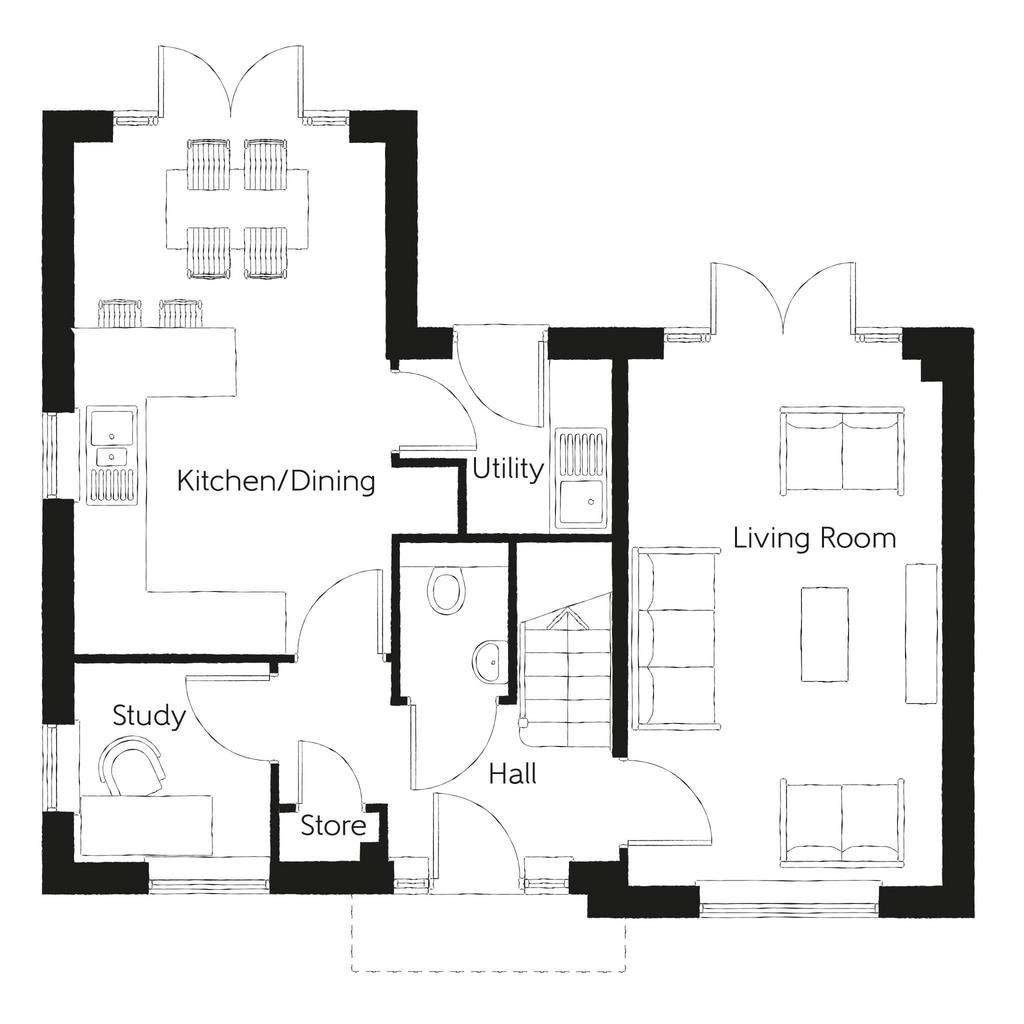 3 bedroom detached house for sale - floorplan