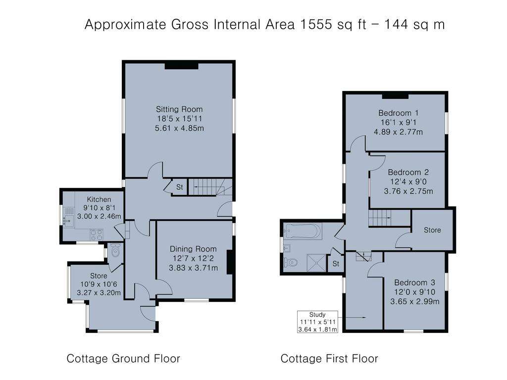 3 bedroom detached house for sale - floorplan