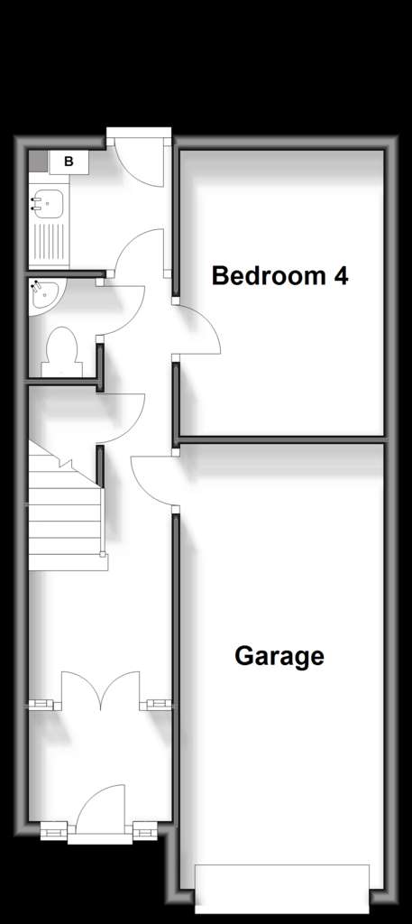 4 bedroom town house for sale - floorplan