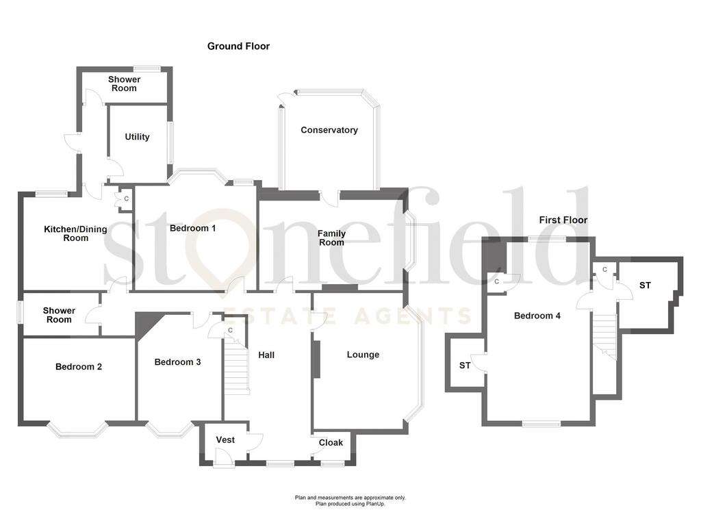 4 bedroom detached bungalow for sale - floorplan