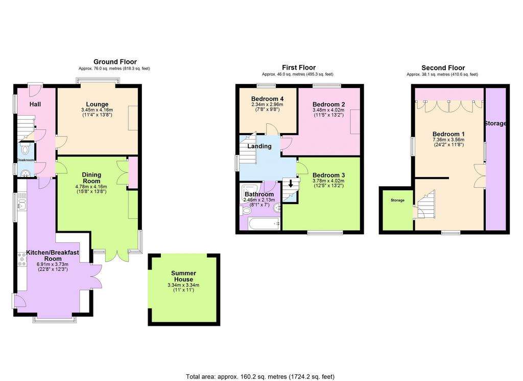 4 bedroom detached house for sale - floorplan